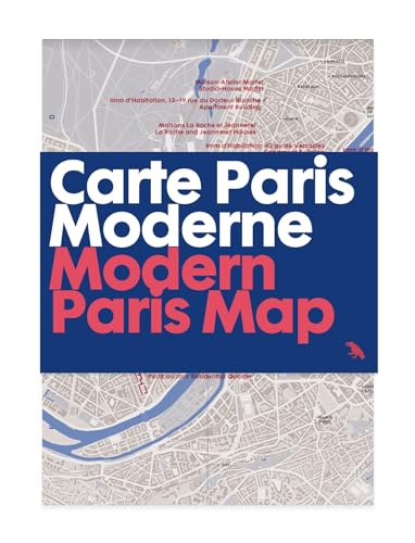 Modern Paris Map: Carte Paris Moderne von Blue Crow Media